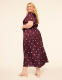 Satin Flutter-Sleeve Tie-Waist Maxi Dress - thumbnail 2