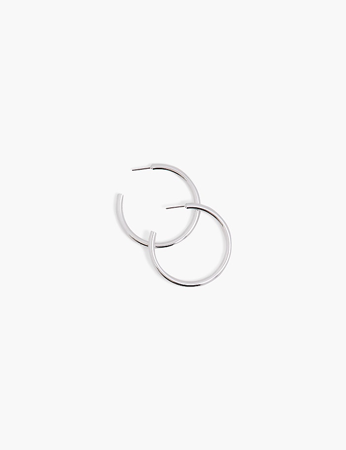 Hoop Earrings Layered In Real Gold Or Silver
