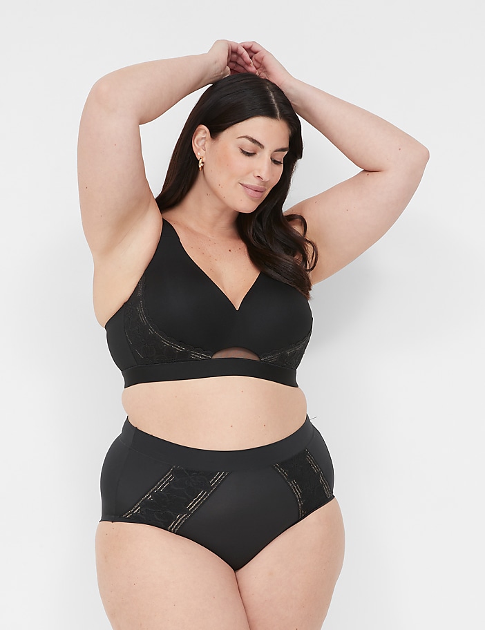 Comfort Bliss&reg; Full Brief Panty With Lace-Trim