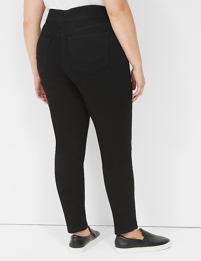Pull-On High-Rise Sateen Jegging
