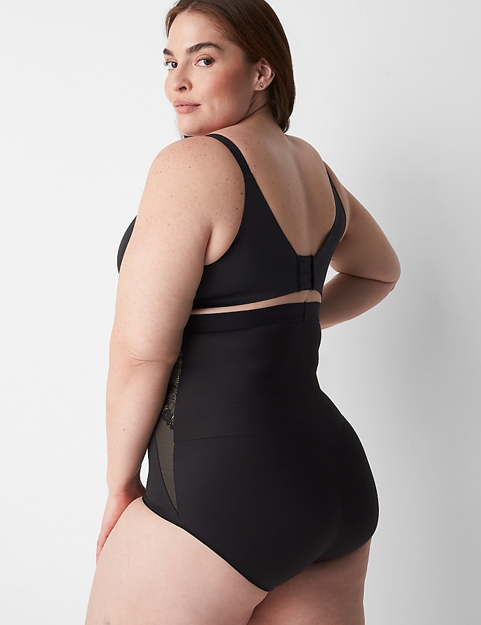 Level 3 Illusion High-Waist Brief With Lace