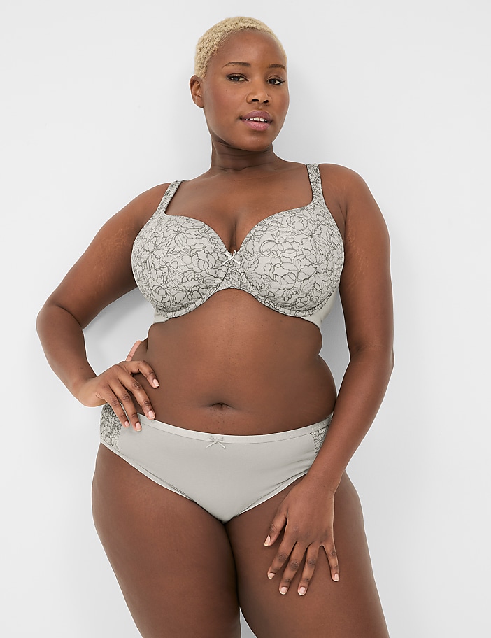 Cotton Hipster Panty With Lace-Trim