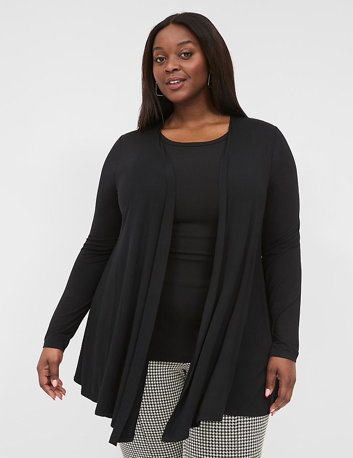 Open-Front Fit & Flare Overpiece