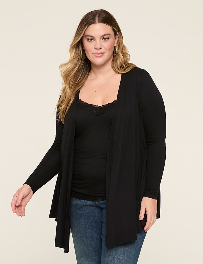 Open-Front Fit & Flare Overpiece