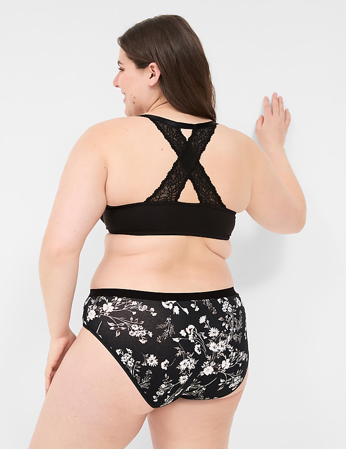 Cotton Hipster Panty With Lace-Trim