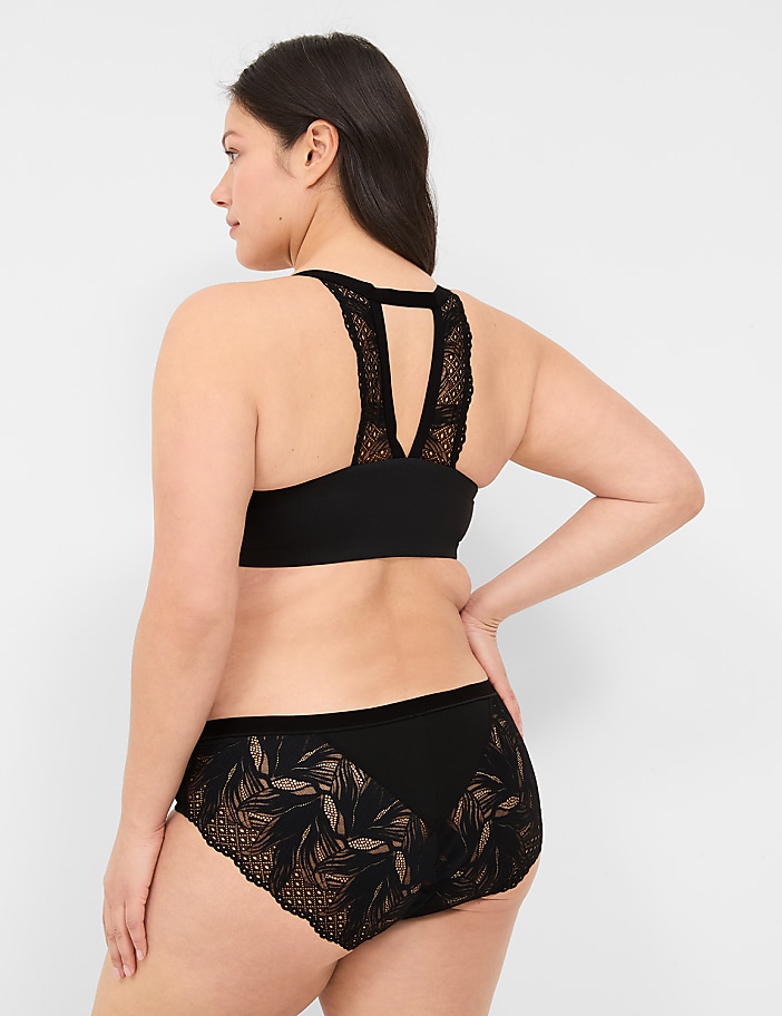 No-Show Lace-Back Hipster Panty