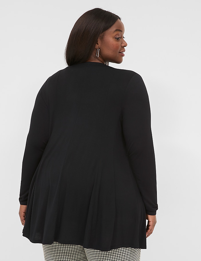 Open-Front Fit & Flare Overpiece