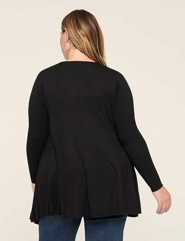 Open-Front Fit & Flare Overpiece