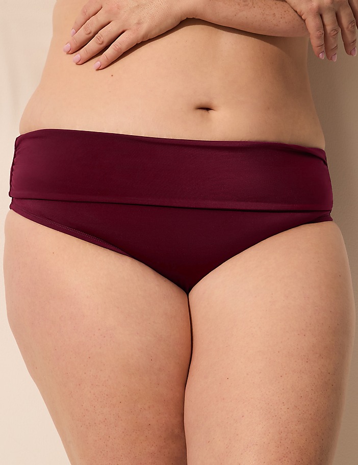 Foldover-Waist Swim Brief