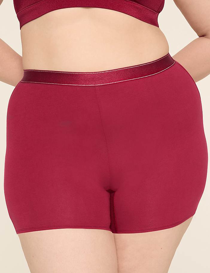 Cotton Shortie Sparkle-Waistband Panty