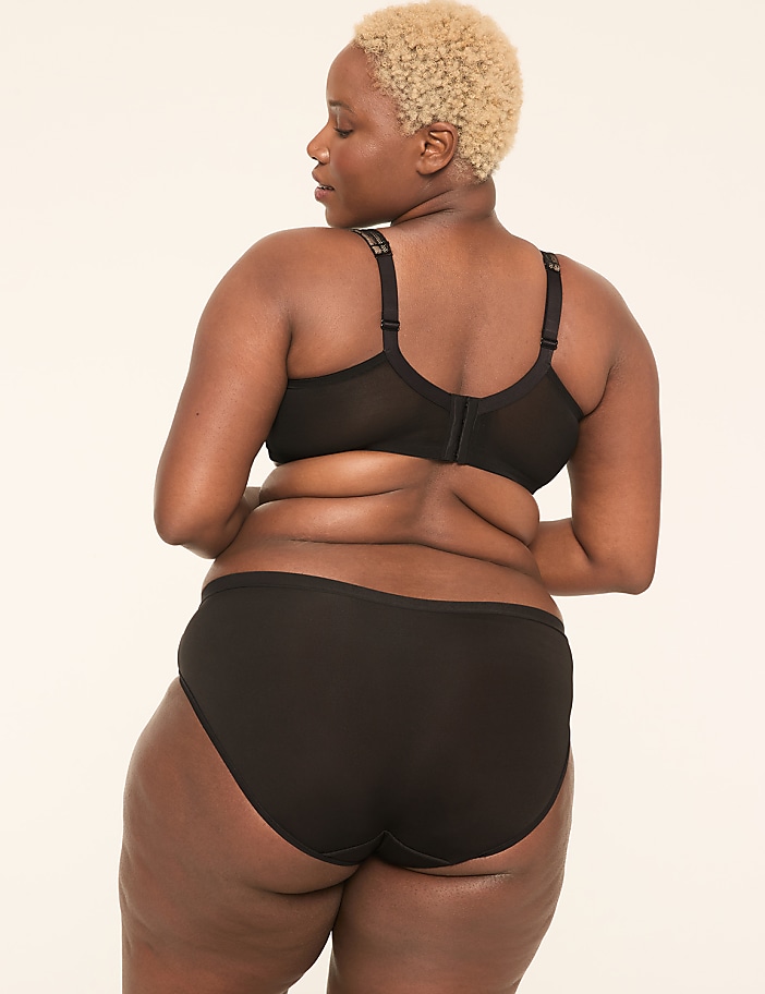 Unlined Full Coverage Bra with Lace