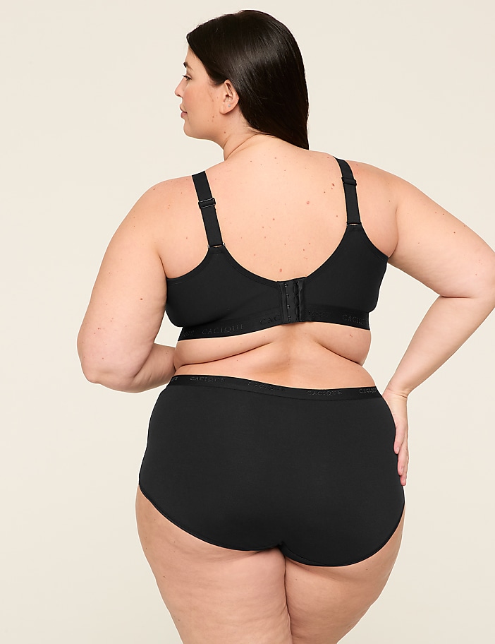 Cotton Scoop-Neck Unlined No-Wire Bra