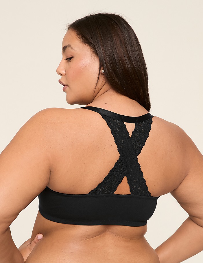 Cotton Front-Close Boost Plunge Bra
