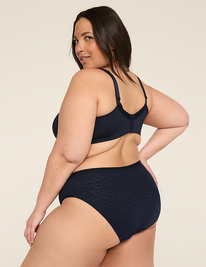 No-Show Hipster Panty With Textured Lace