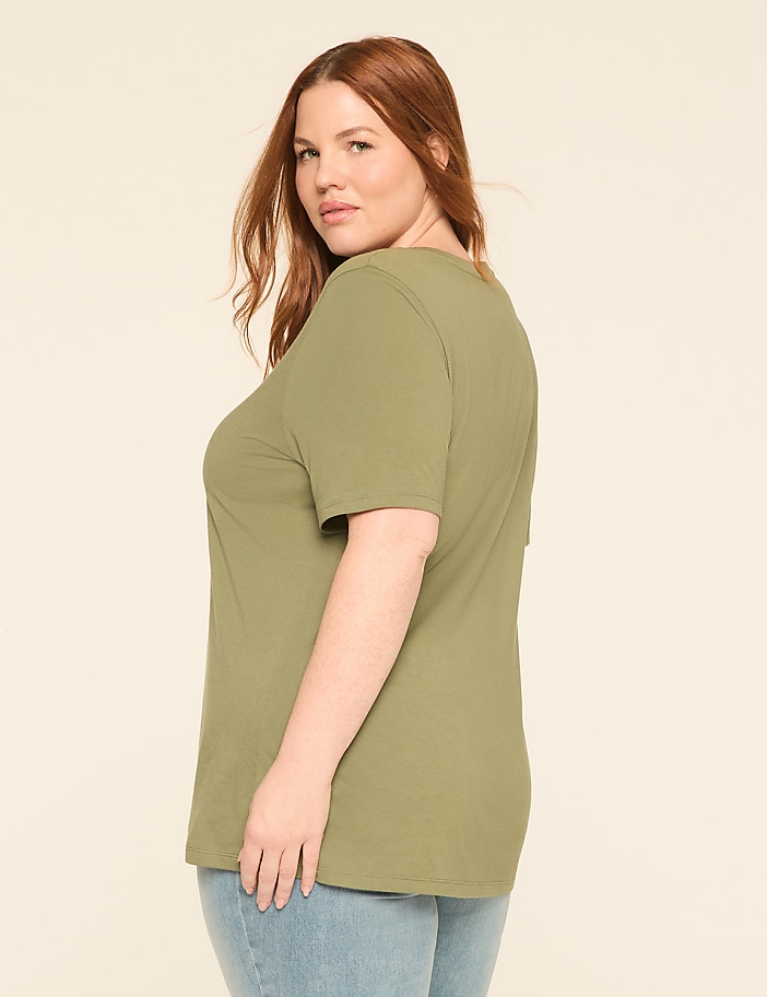 Perfect Sleeve V-Neck Tee