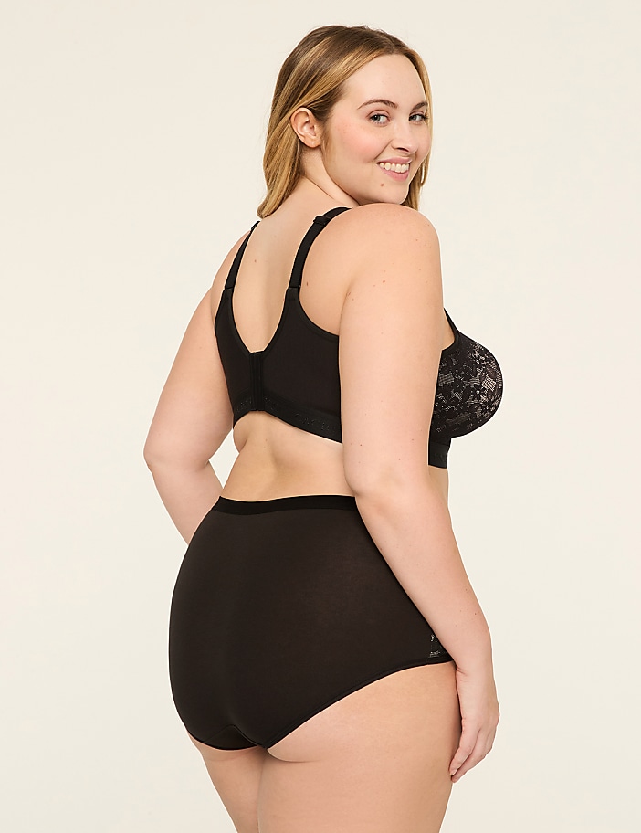 Cotton Unlined Full Coverage No-Wire Bra With Lace
