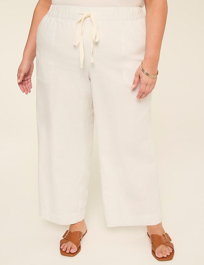 Softest Linen-Blend Wide Leg Pant