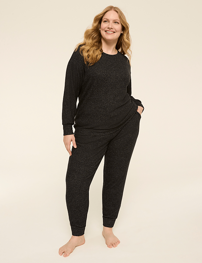 Brushed Hacci Rib Top