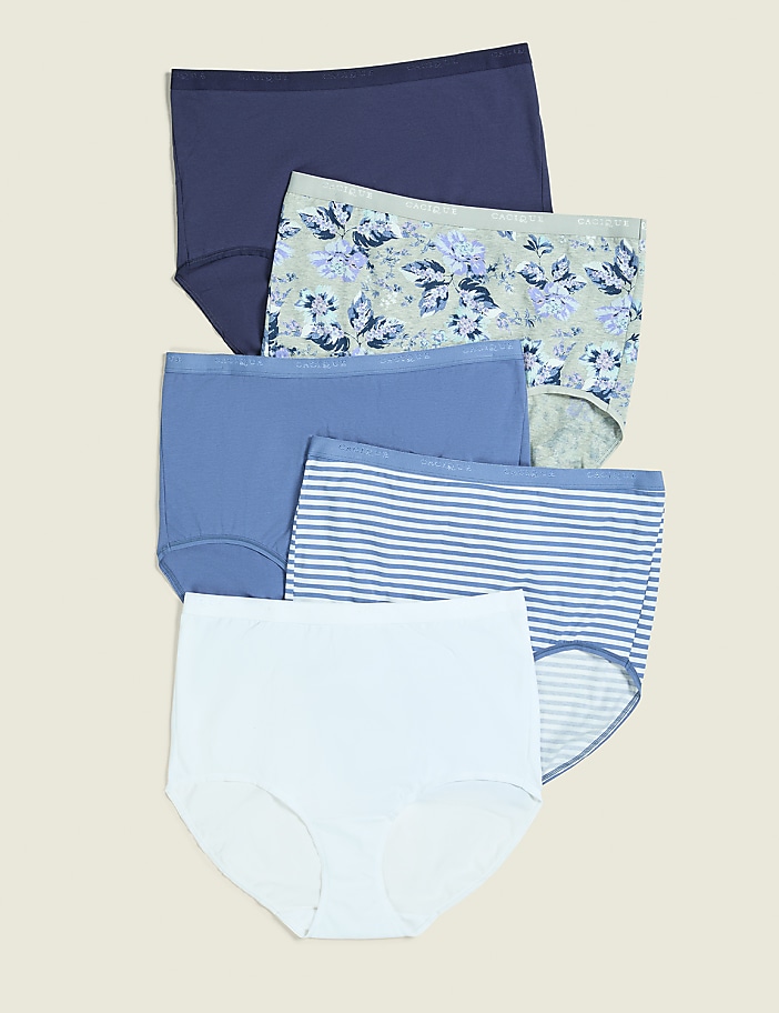 Cotton High-Waist Brief Panty - 5-Pack