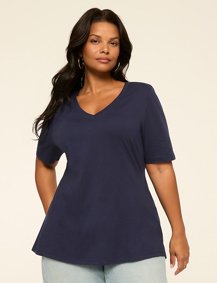Perfect Sleeve V-Neck Tee