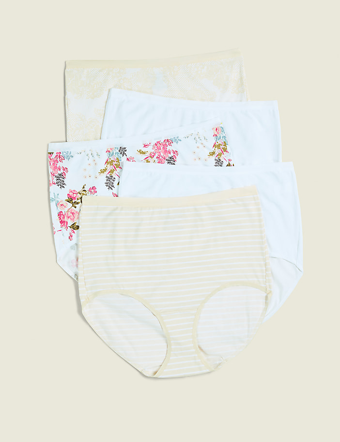 Cotton High-Waist Brief Panty - 5-Pack