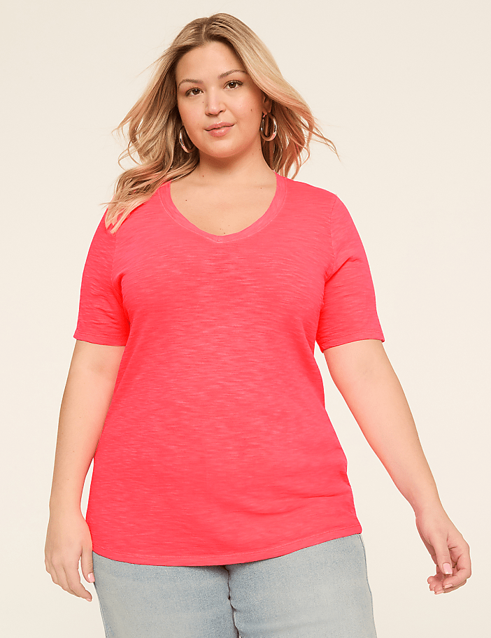 Perfect Sleeve V-Neck Tee