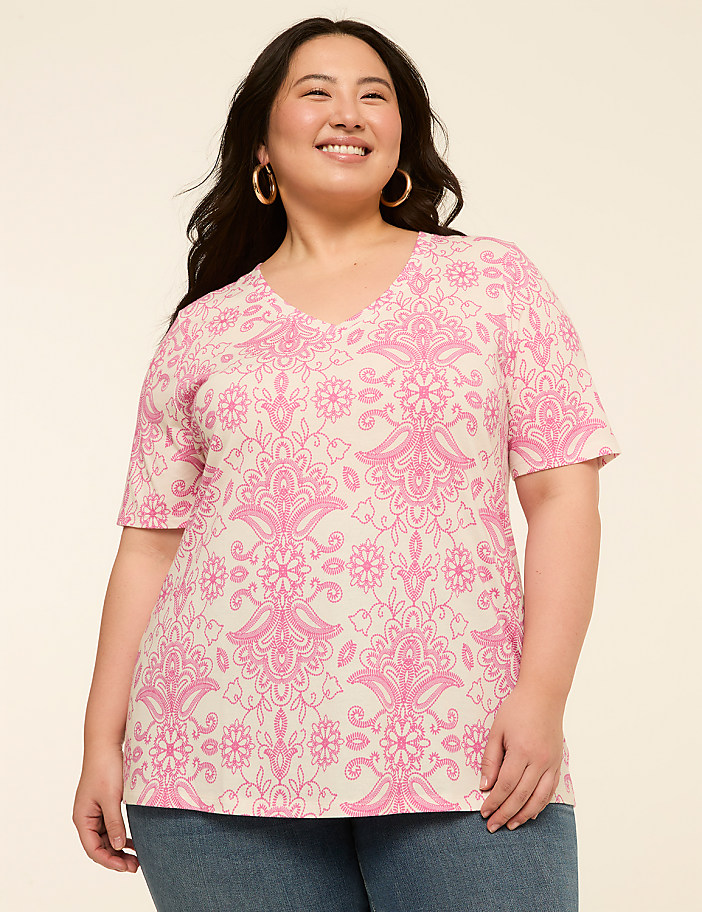Perfect Sleeve V-Neck Tee