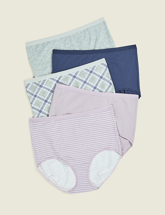 Cotton High-Waist Brief Panty - 5-Pack