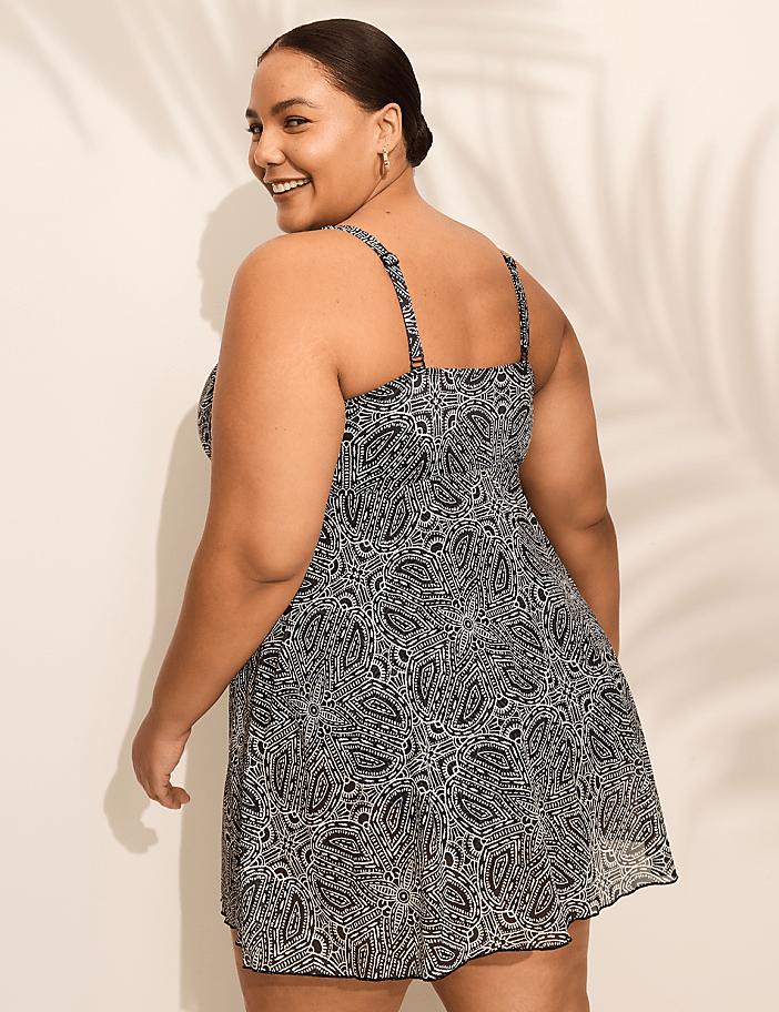 Underwire Knot-Front Swim Dress