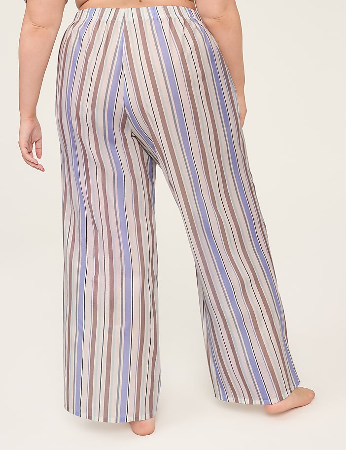Woven Poplin Wide Leg Pant