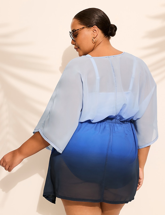 Ombre Chiffon Dolman Cover-Up