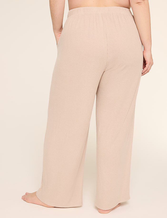 Brushed Rib Wide Leg Pant