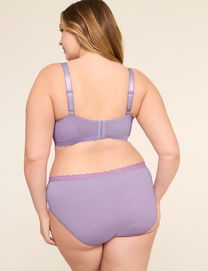 Cotton Hipster Panty With Lace Waist