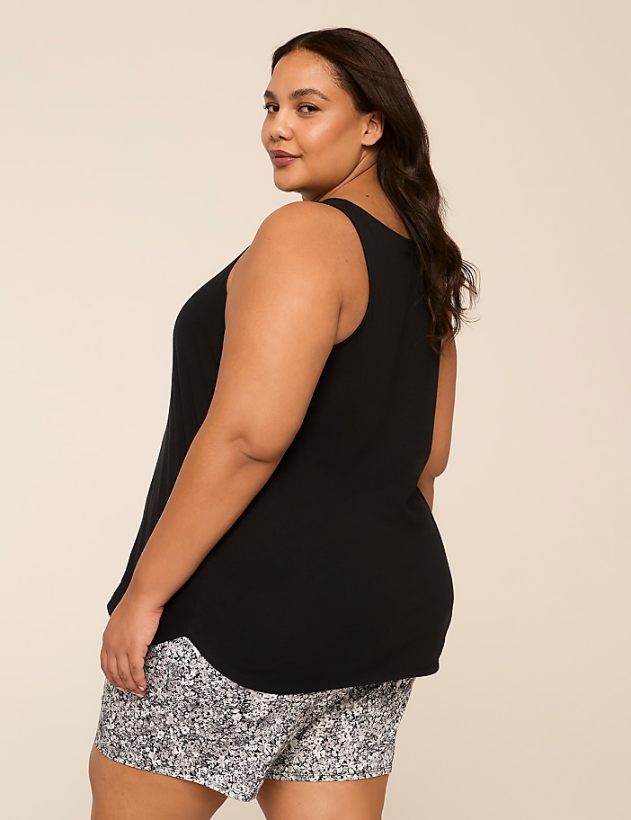 Comfy Cotton V-Neck Tank & Bermuda Short PJ Set
