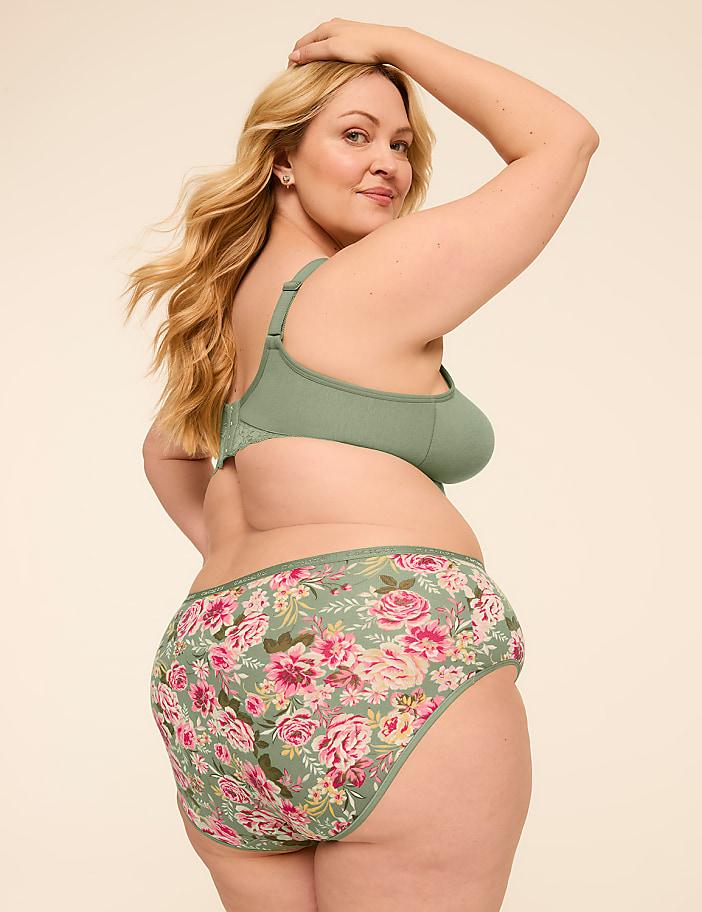 Cotton High-Leg Brief Panty