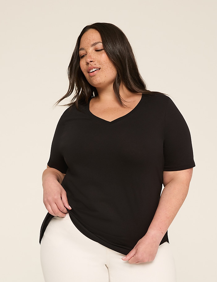 Perfect Sleeve V-Neck Tee