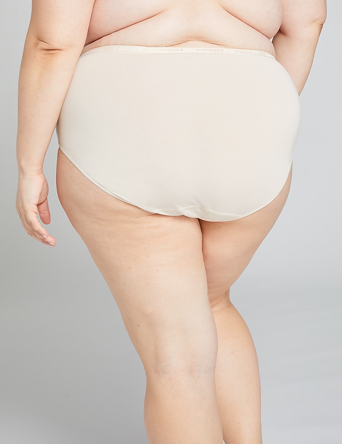 Cotton High-Leg Brief Panty