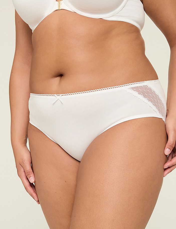 Cotton Hipster Lace-Back Panty