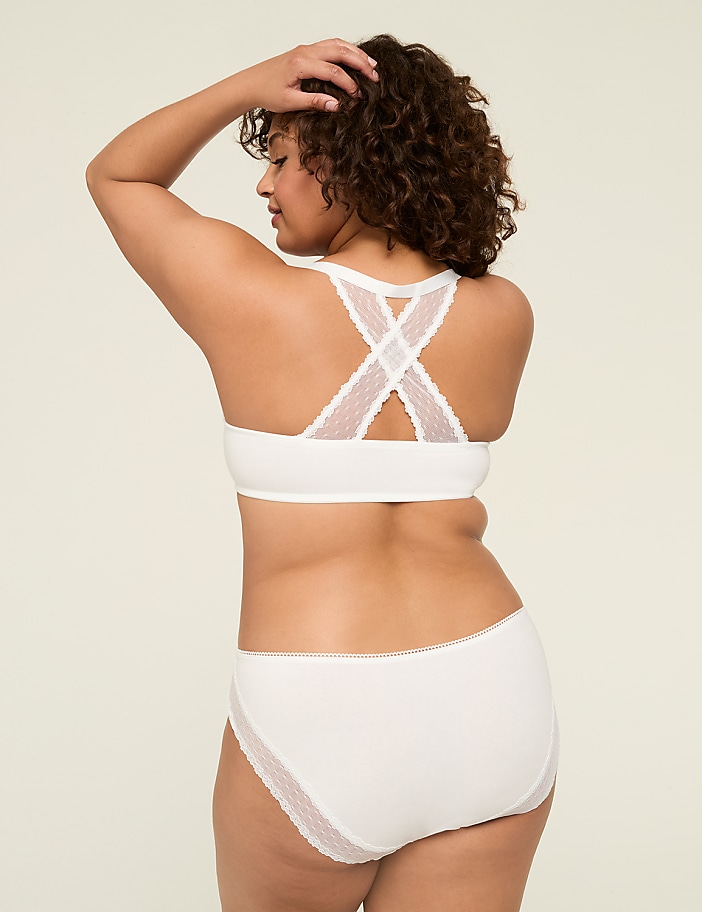 Cotton Hipster Lace-Back Panty