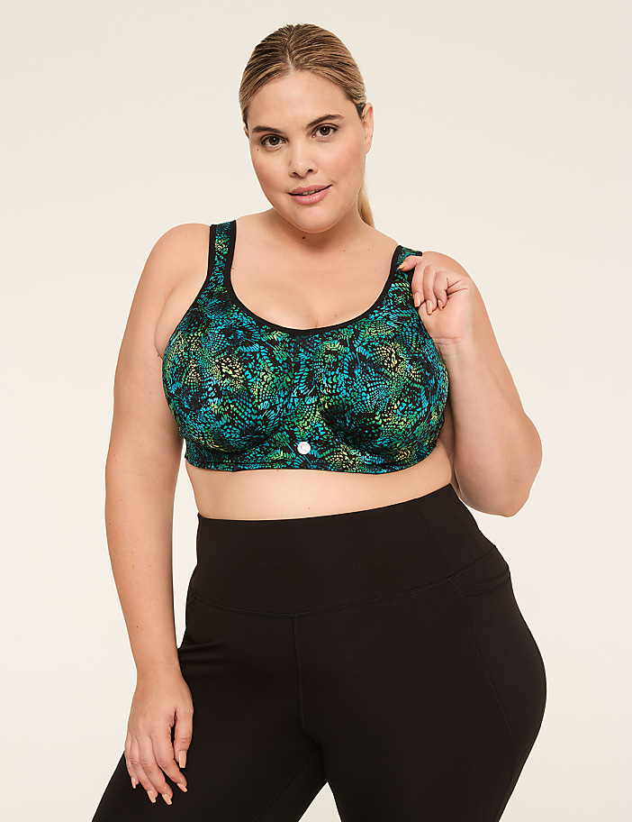Cacique Max Support High-Impact Comfort Underwire Sports Bra