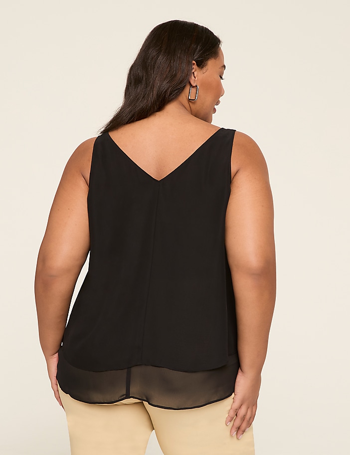 Swing Double-Layer Chiffon Tank