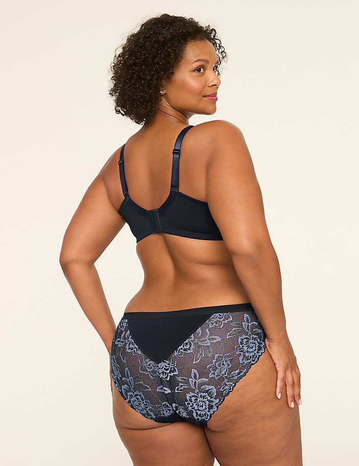 No-Show Lace-Back Hipster Panty