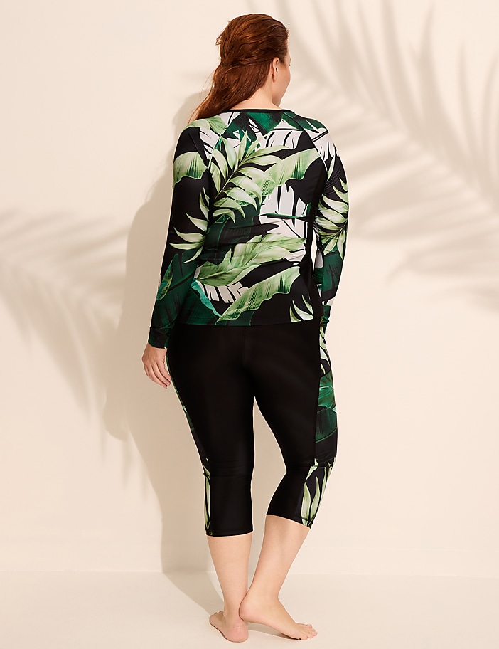 Quarter Zip Long-Sleeve Swim Rash Guard