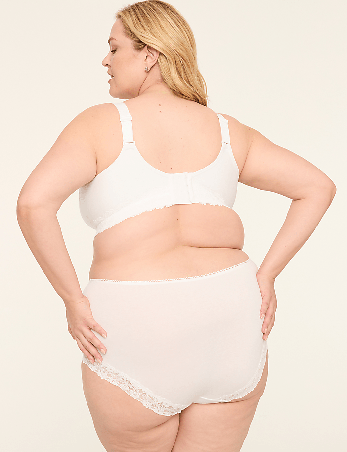 Cotton Unlined No-Wire Bra With Lace