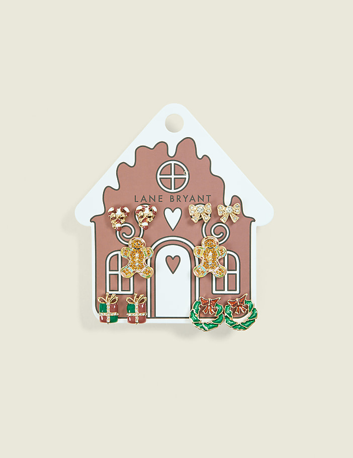 Gingerbread House 5-Pack Earrings