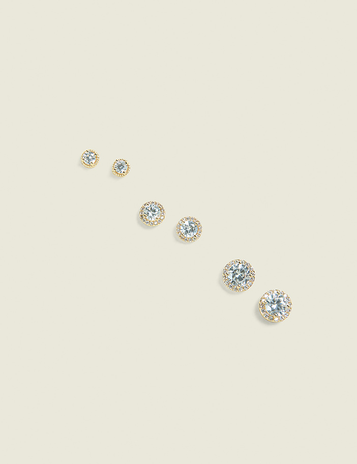 Goldtone Graduated Stud Pack