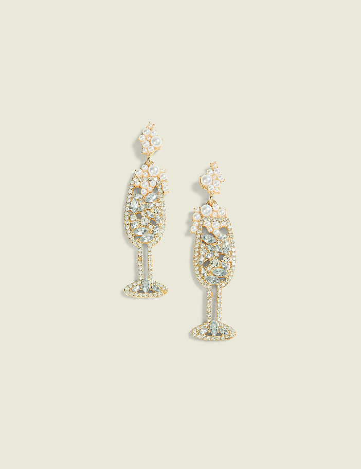 Embellished Bubbly Drop Earring