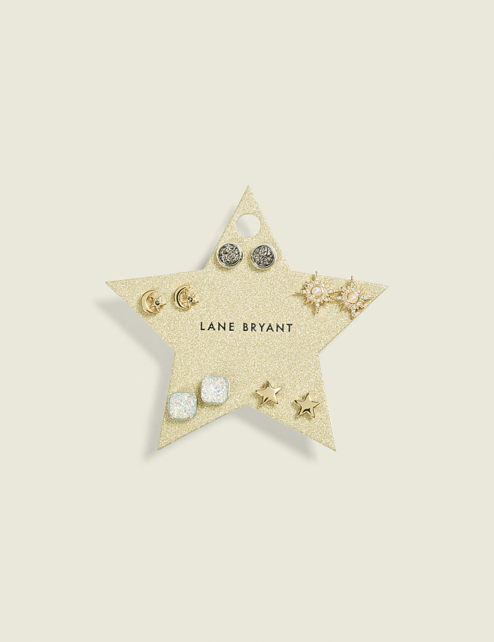 Star Mixed Metal Earring 5-Pack