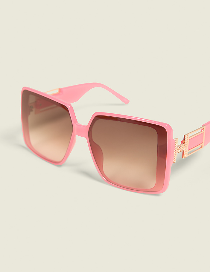Pink Square Sunglasses
