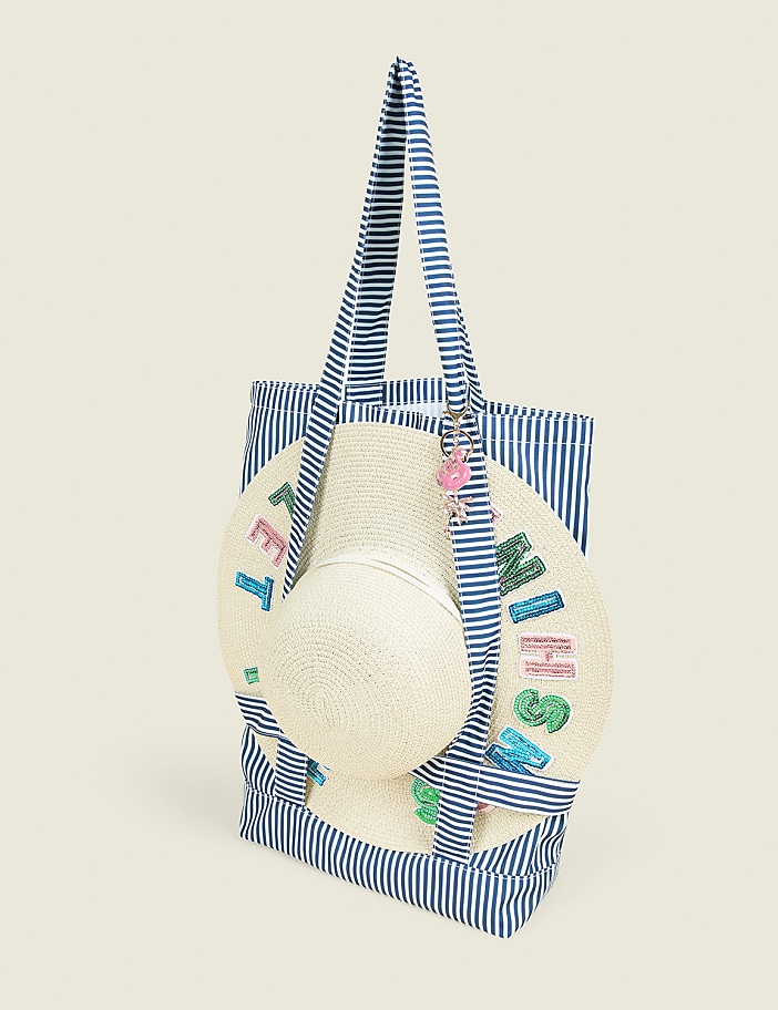 Striped Hat Bag